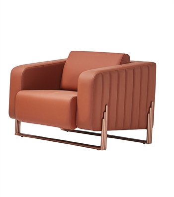 Mizu Rose Metal Ayak Berjer Deri Tarçın