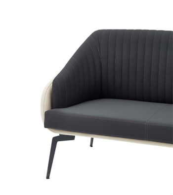 Murphy Black and White Sectional Sofa
