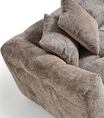 Nammos Comfort Corner Sofa Set Pet Friendly Teddy Fabric, Tiffany 05