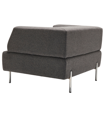 Otto Metal Ayak Berjer Kaşe Gri