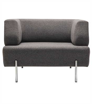 Otto Metal Ayak Berjer Kaşe Gri