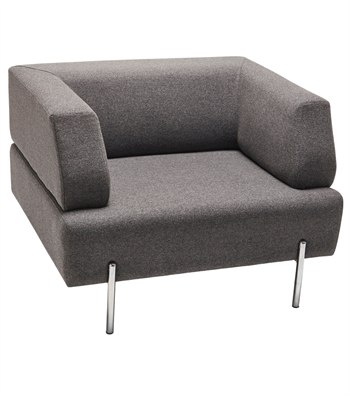 Otto Metal Ayak Berjer Kaşe Gri