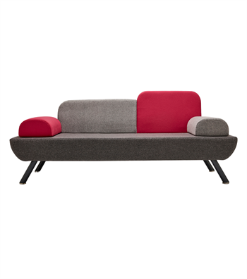Pablo Triple Sofa / Waiting Armchair Gray