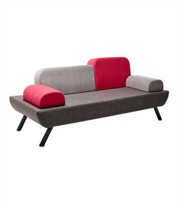 Pablo Triple Sofa / Waiting Armchair Gray