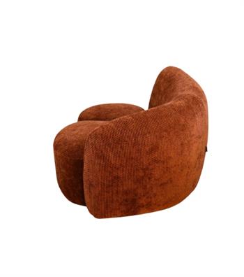 Paros Comfort Armchair with Ottoman Terracotta