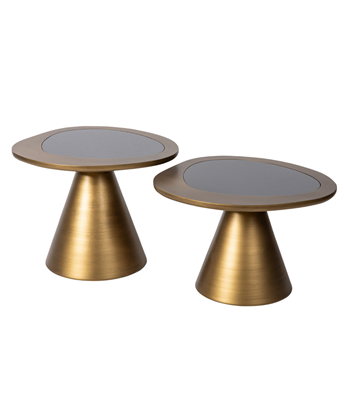 Pelican Ahşap İkili Orta Sehpa Takımı Brass