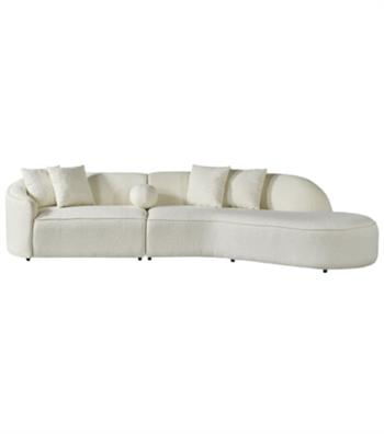 Petit Teddy Corner Sofa White
