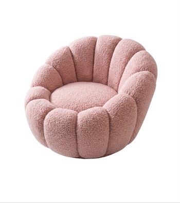 Potter Açık Pembe Teddy Döner Ayaklı Berjer