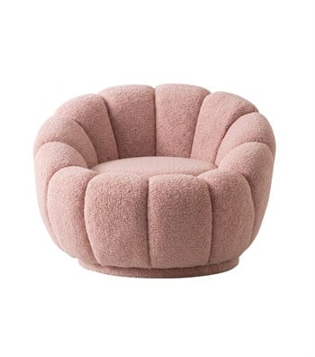 Potter Açık Pembe Teddy Döner Ayaklı Berjer