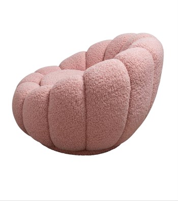 Potter Açık Pembe Teddy Döner Ayaklı Berjer