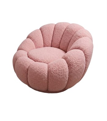 Potter Açık Pembe Teddy Döner Ayaklı Berjer
