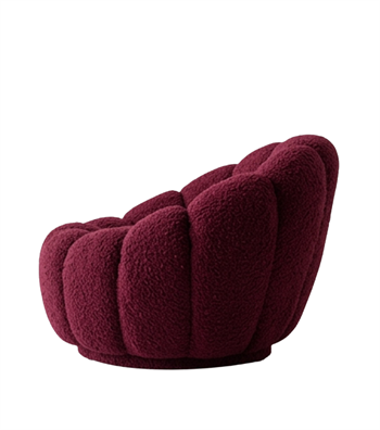 Potter Bordo Teddy Döner Ayaklı Berjer