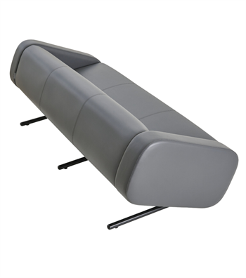 Rizzo Symmetrical Sofa Leather Gray