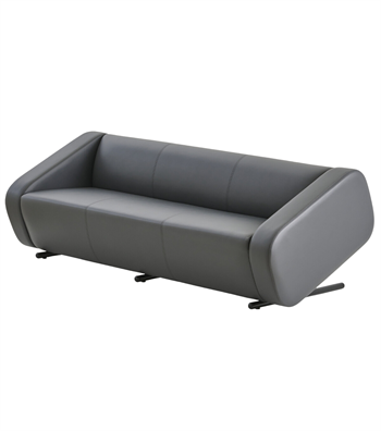 Rizzo Symmetrical Sofa Leather Gray
