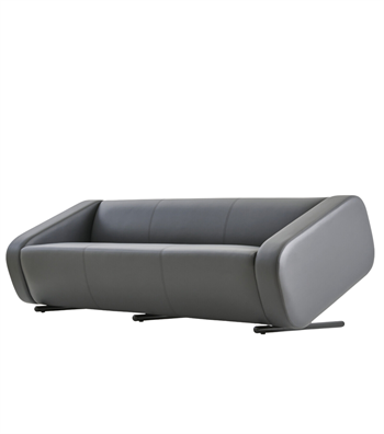 Rizzo Symmetrical Sofa Leather Gray