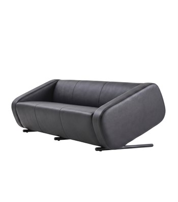 Rizzo Symmetrical Sofa Leather Gray