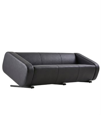 Rizzo Symmetrical Sofa Leather Gray