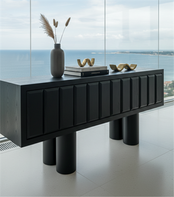 Salvador Ahşap Konsol Siyah