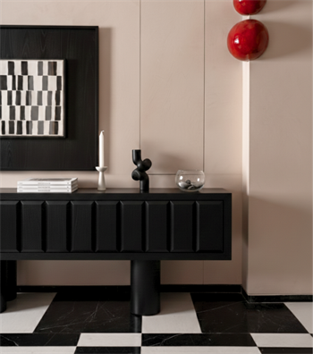 Salvador Ahşap Konsol Siyah