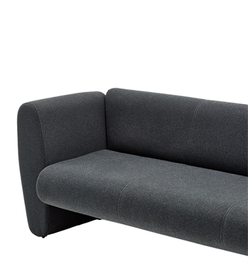 Silvano Anthracite Triple Sofa