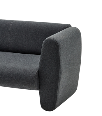 Silvano Anthracite Triple Sofa