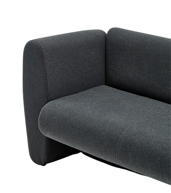 Silvano Anthracite Triple Sofa