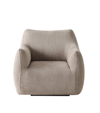 Sole Comfort Beige Armchair with Swivel Base