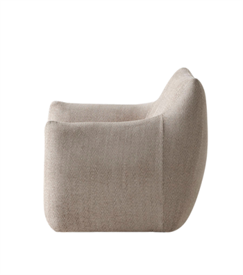 Sole Comfort Beige Armchair with Swivel Base