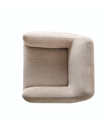 Sole Comfort Beige Armchair with Swivel Base