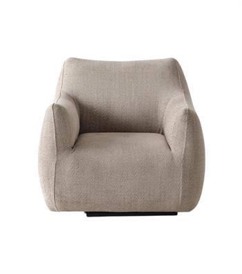Sole Comfort Beige Armchair with Swivel Base