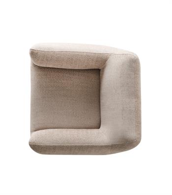 Sole Comfort Beige Armchair with Swivel Base