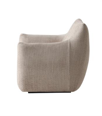 Sole Comfort Beige Armchair with Swivel Base