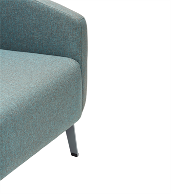 Sovza Metal Ayak Ahşap Detay Mavi Berjer