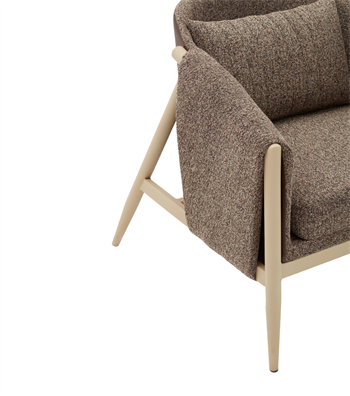 Jojo Metal Ayak Kahverengi Berjer