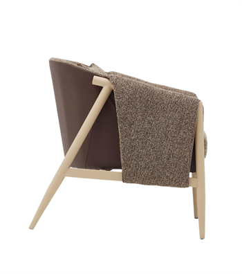 Jojo Metal Ayak Kahverengi Berjer