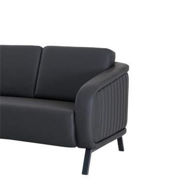 Tulip Sofa Leather Black
