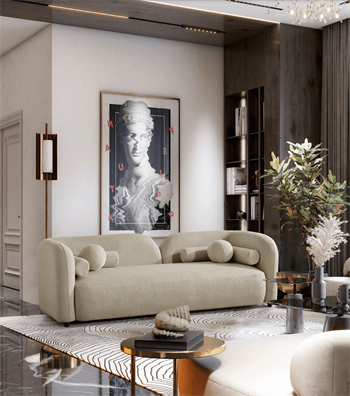 Veneta Teddy Sofa Beige