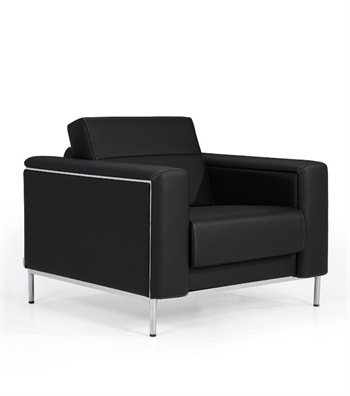 Verdi Metal Detay Berjer Deri Siyah