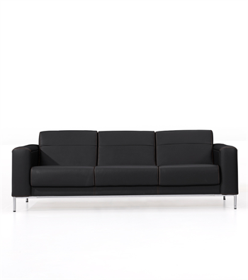 Verdi Sofa Leather Black