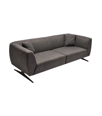 Viola Metal Leg Anthracite Triple Sofa