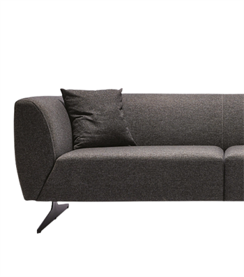 Viola Metal Leg Anthracite Triple Sofa