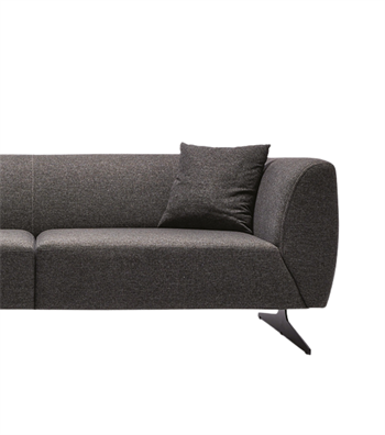 Viola Metal Leg Anthracite Triple Sofa