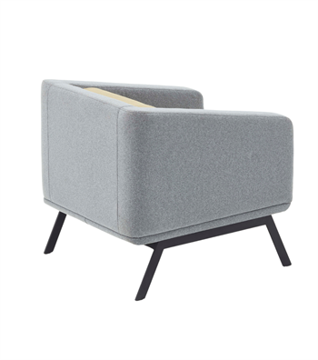 Vixon Metal Ayak Sarı Gri Berjer