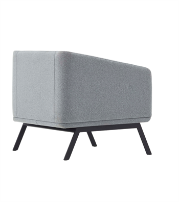 Vixon Metal Ayak Sarı Gri Berjer