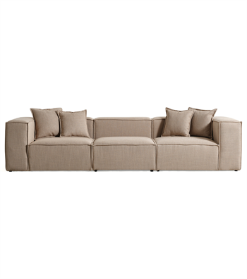 Volye Comfort Three Seater Sofa Linen Dark Beige 1003*315