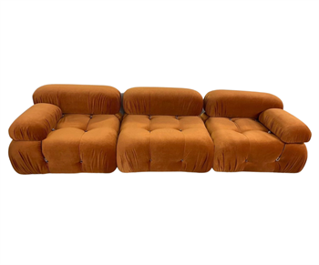 Voyage Kapitone Double Sofa Velvet Cinnamon