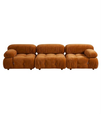 Voyage Kapitone Double Sofa Velvet Cinnamon