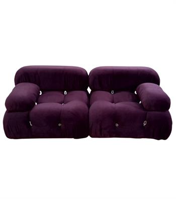 Voyage Kapitone Sofa Velvet Purple
