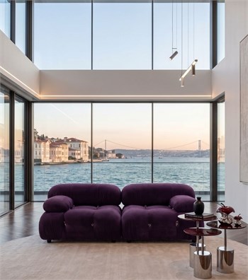 Voyage Kapitone Sofa Velvet Purple