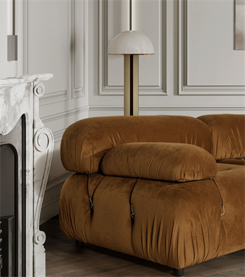 Voyage Kapitone Sofa Corner Velvet 1080